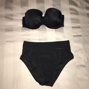 Black High Waisted Bikini VS